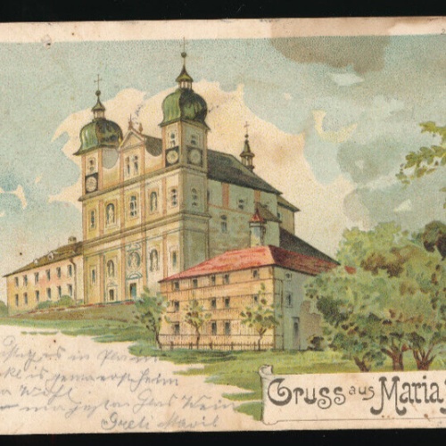 Litho - Karte gruss aus Maria Plain Salzburg (4944)