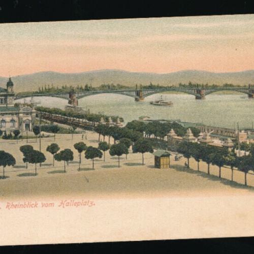 AK aus Mainz mit Dampfer Rheinland - Pfalz  (5192)