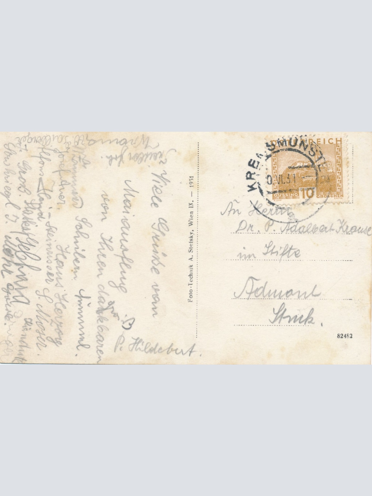 AK, Kremsmünster, Stiftseingang, Oberösterreich (S1067)