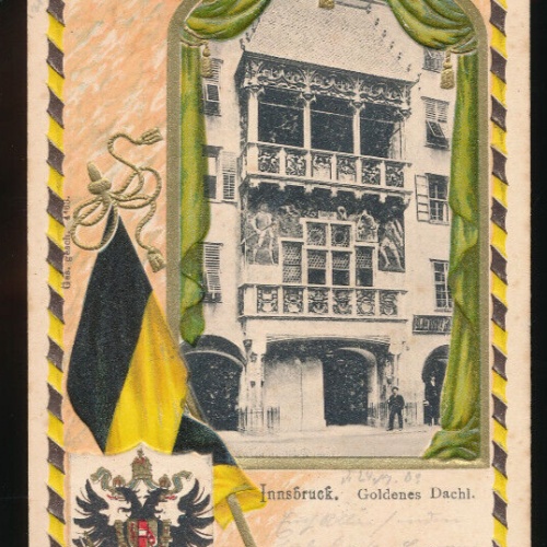 Präge - Karte aus Innsbruck Goldenes Dachl Tirol (5152)