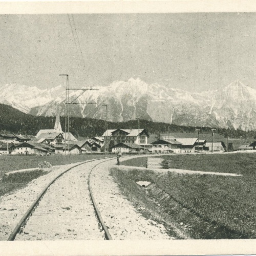 AK, Karvendelbahn, Seefeld gegen Wetterstein, Tirol (S1142)