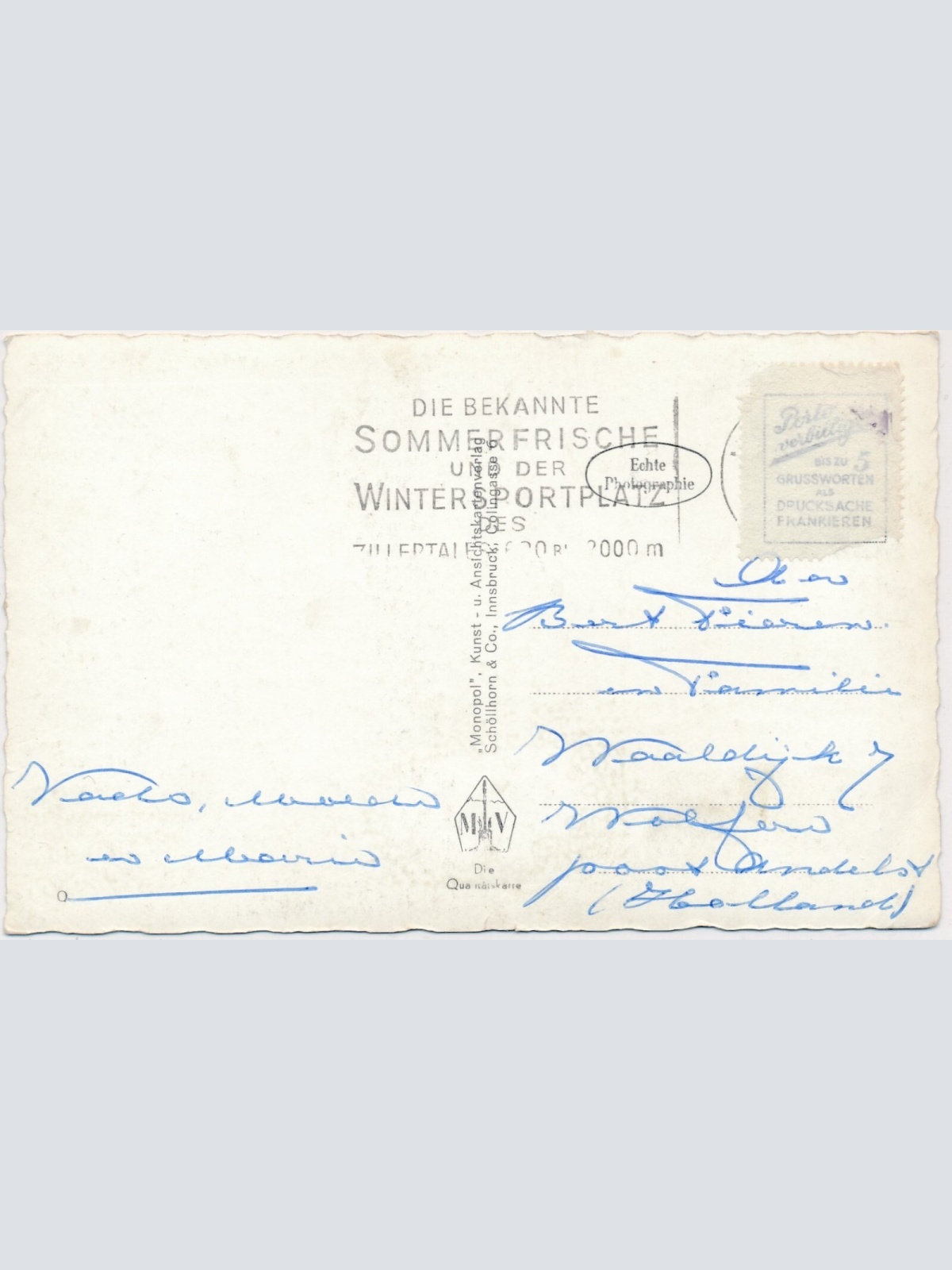 AK, Dominikushütte im Zamser-Zillertal, Tirol (S914)