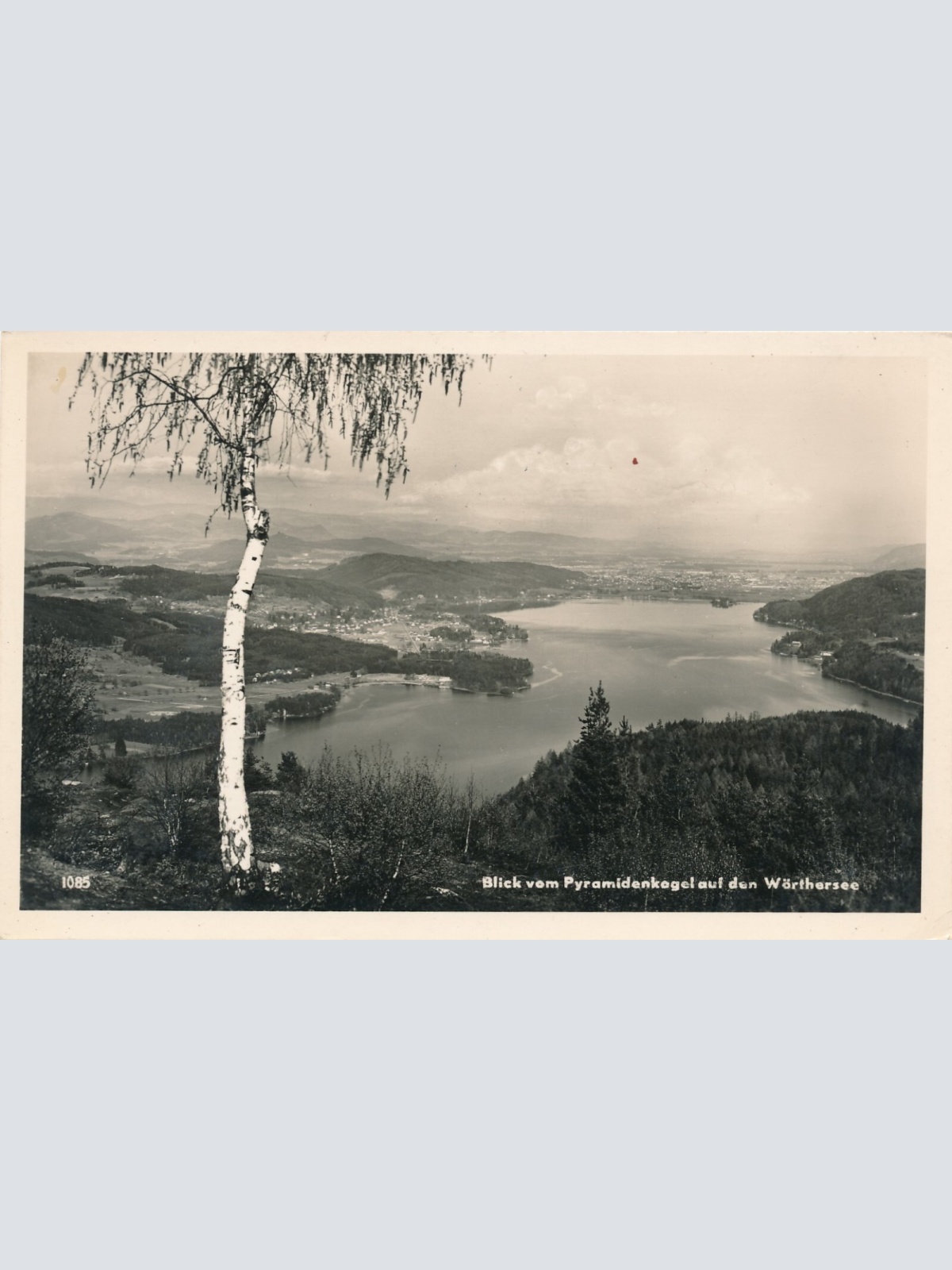 AK, Blick vom Pyramidenkogel auf den Wörthersee, Kärnten (S920)
