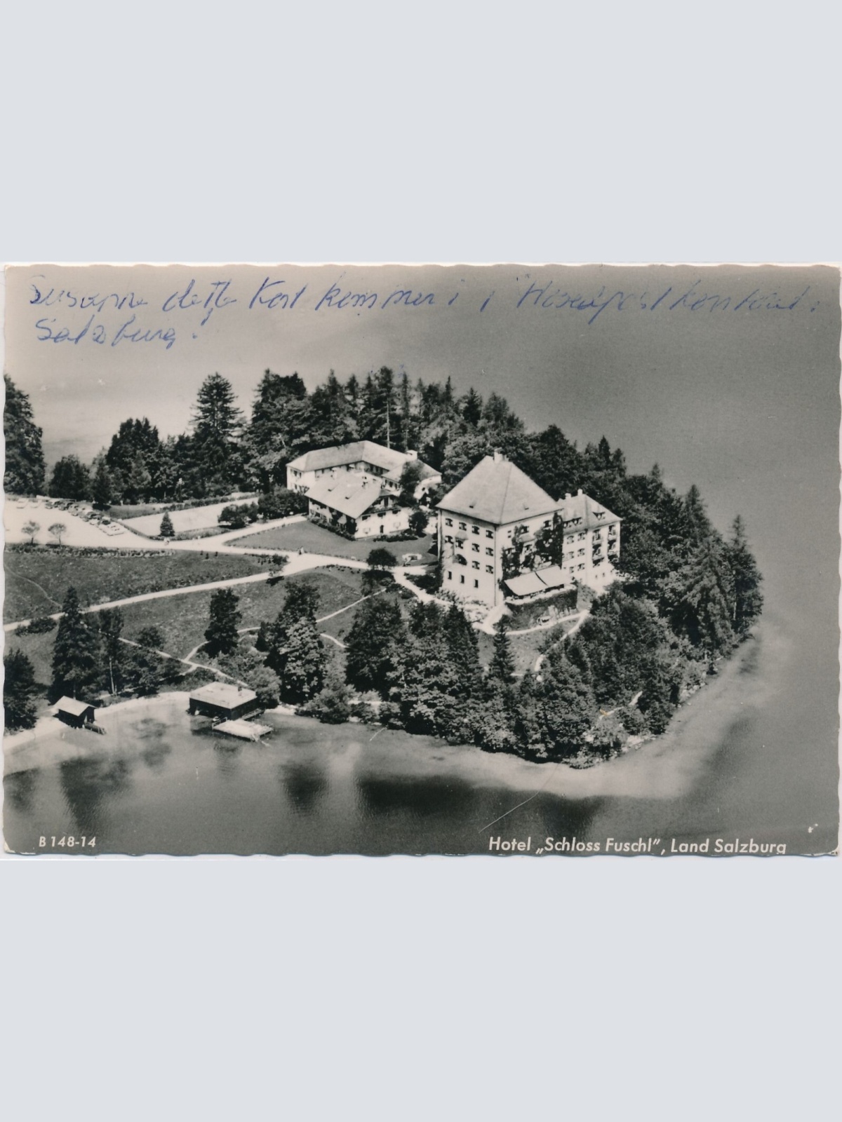 AK, Hotel Schloss Fuschl, Hof bei Salzburg, Salzburg (S1146)