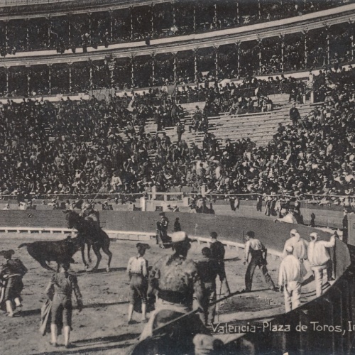 AK, Valencia - Plaza de Toros, Interior, Spanien (S937)