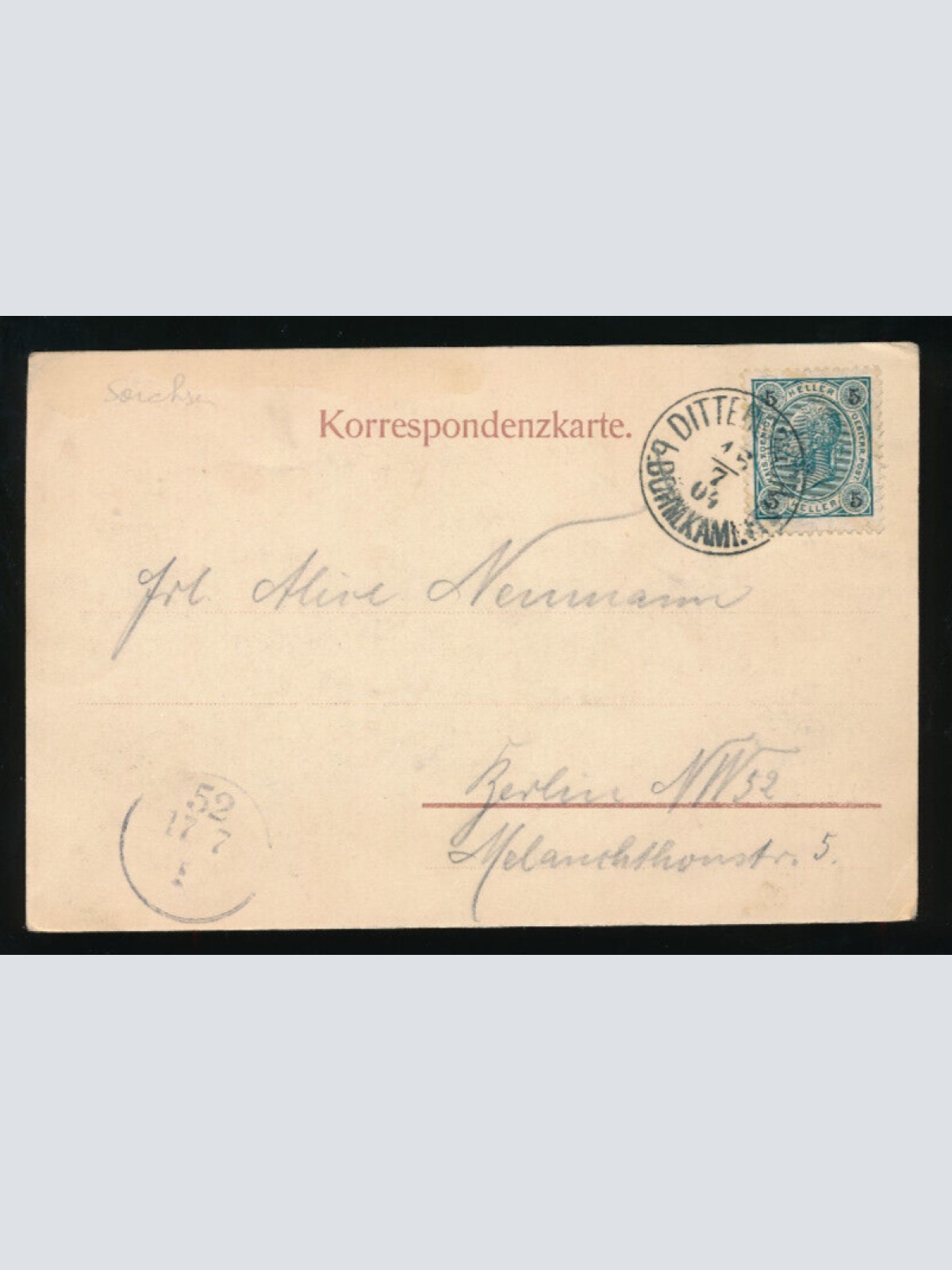 AK aus Dittersbach bei Böhm Kamnitz Tschechoslowakei (5415)