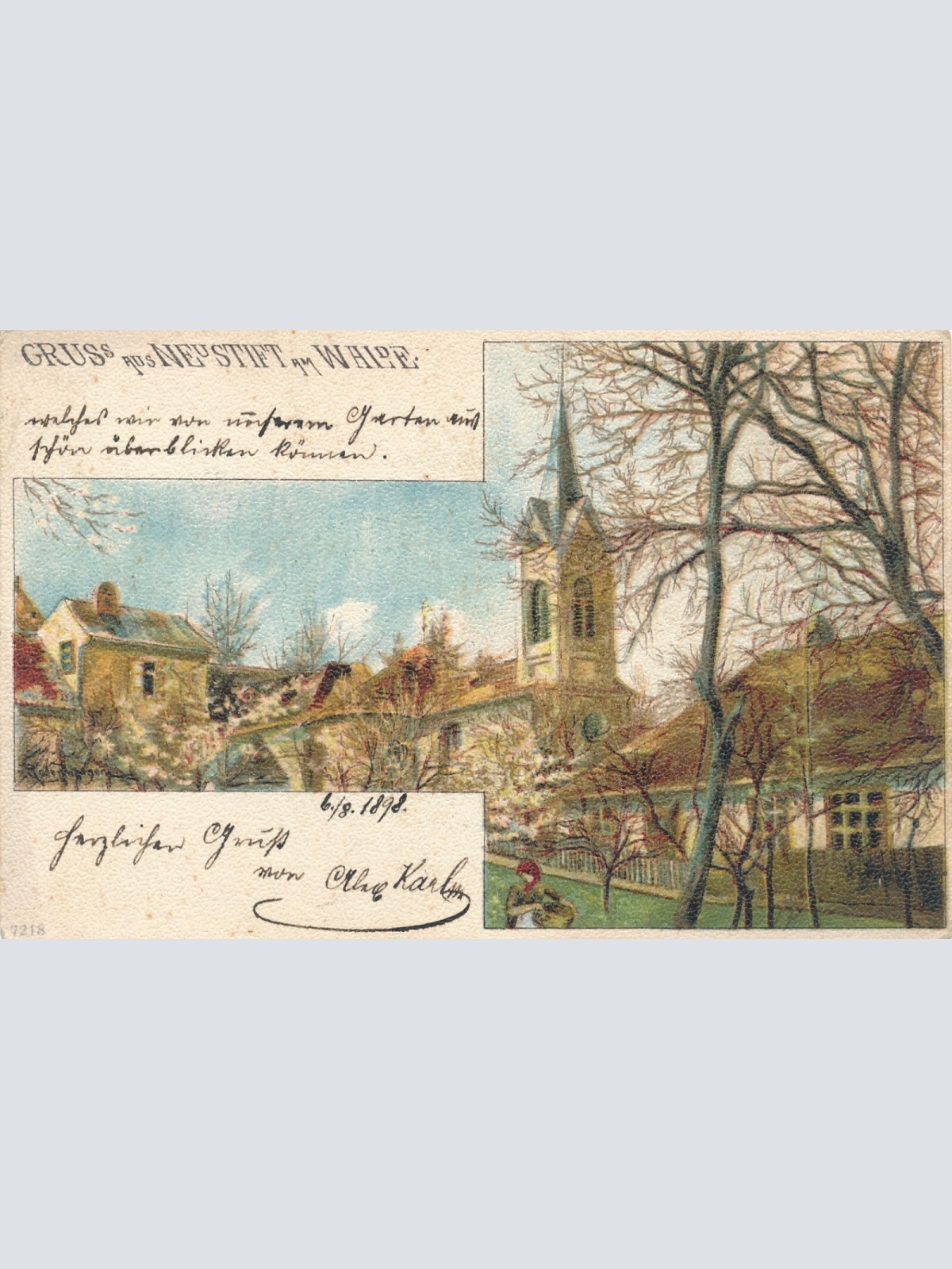 AK, Gruß aus Neustift im Walde, Wien (S1126)