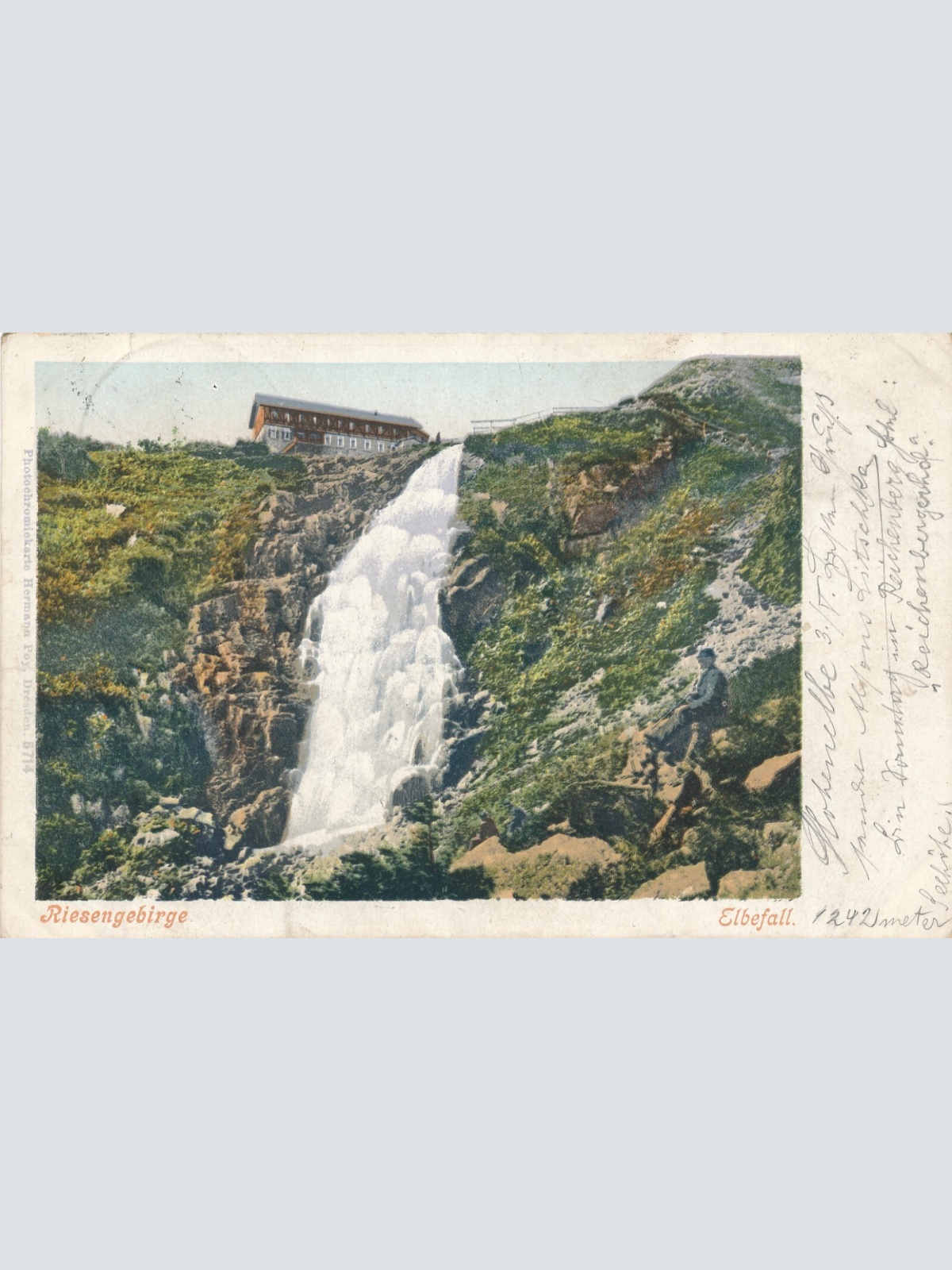 AK, Riesengebirge, Elbefall, Tschechien (S1210)