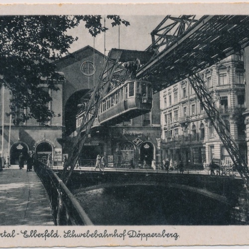 AK, Wuppertal - Elberfeld, Schwebebahnhof Döppersberg  (S1245)