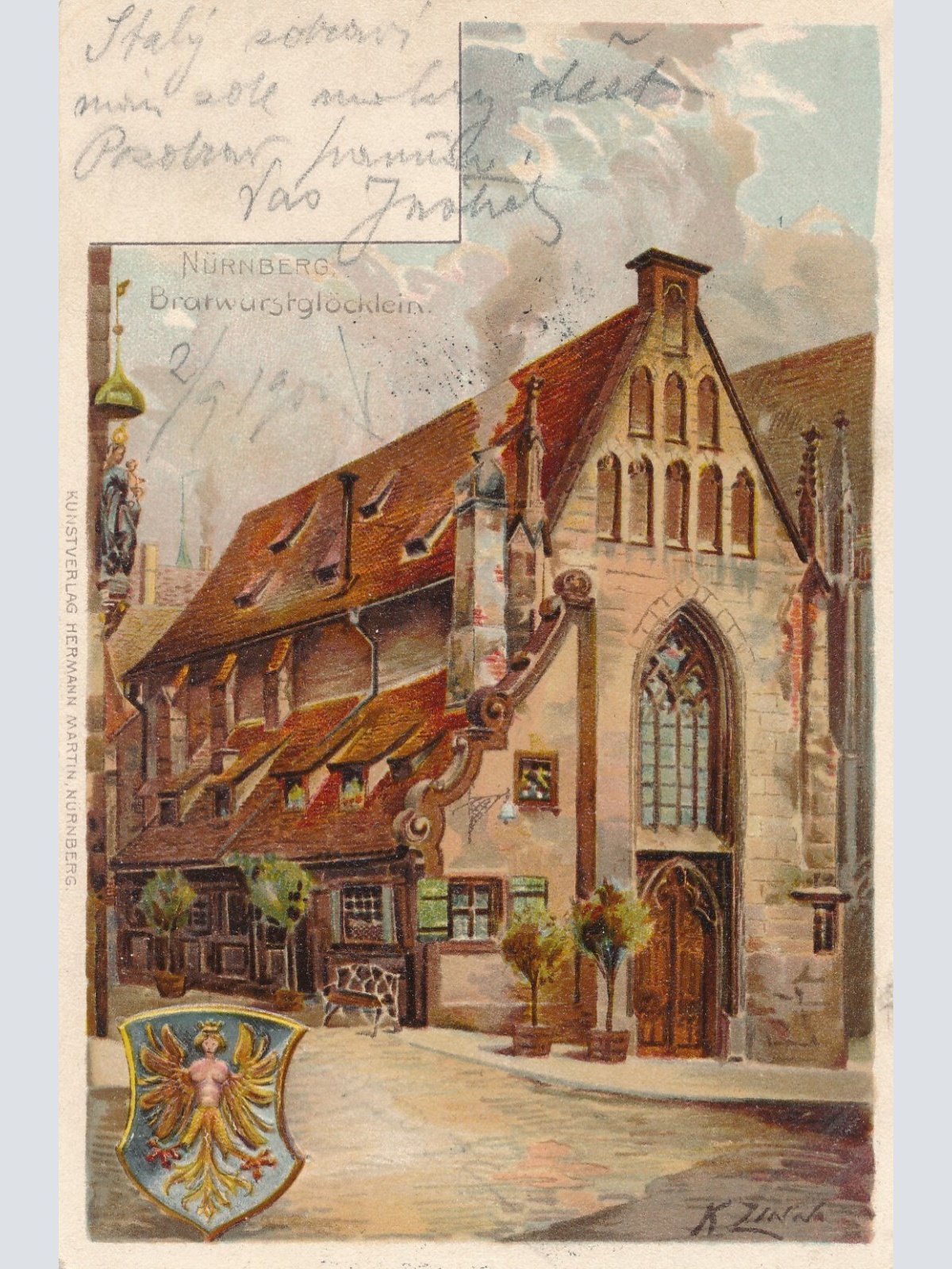 AK, Nürnberg, Bratwurstglöcklein, Bayern (S1231)