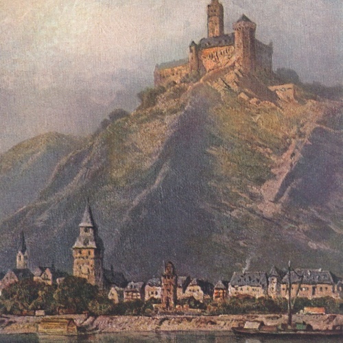 AK, Braubach und die Marksburg, Rheinland-Pfalz (S1234)