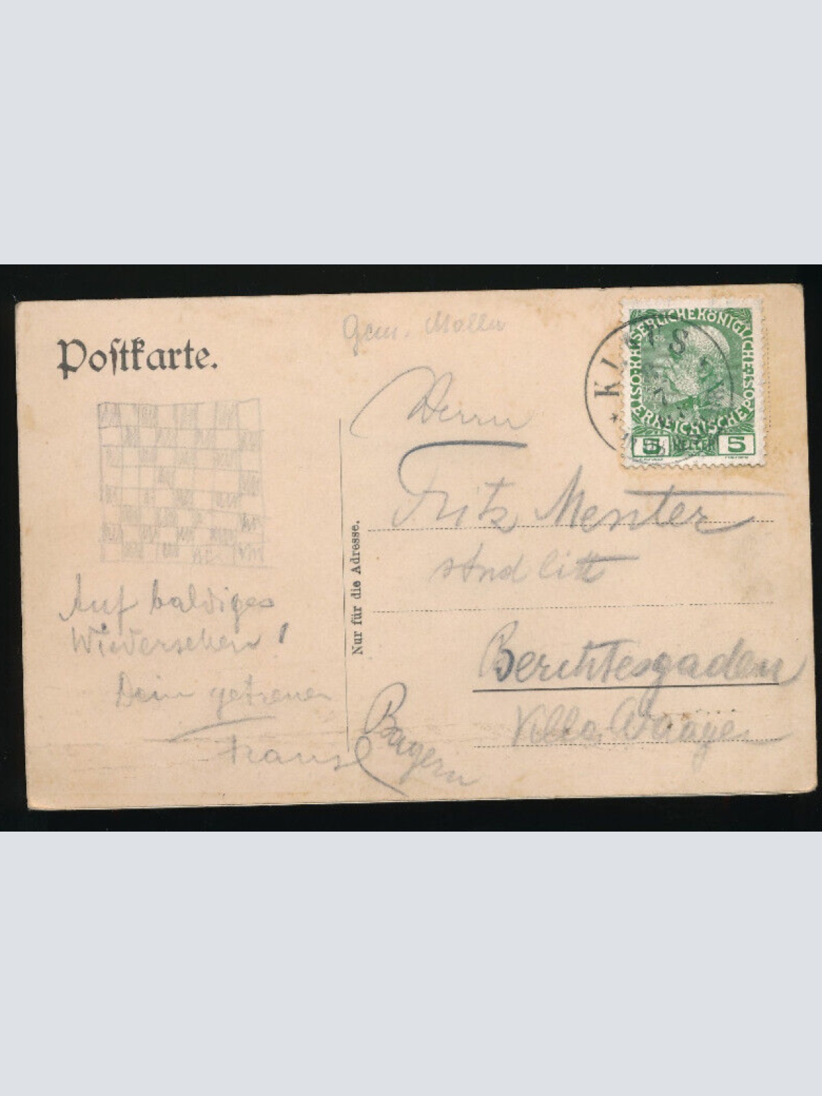 AK aus Frauenstein mit Wallfahrtskirche Oberösterreich (5494)