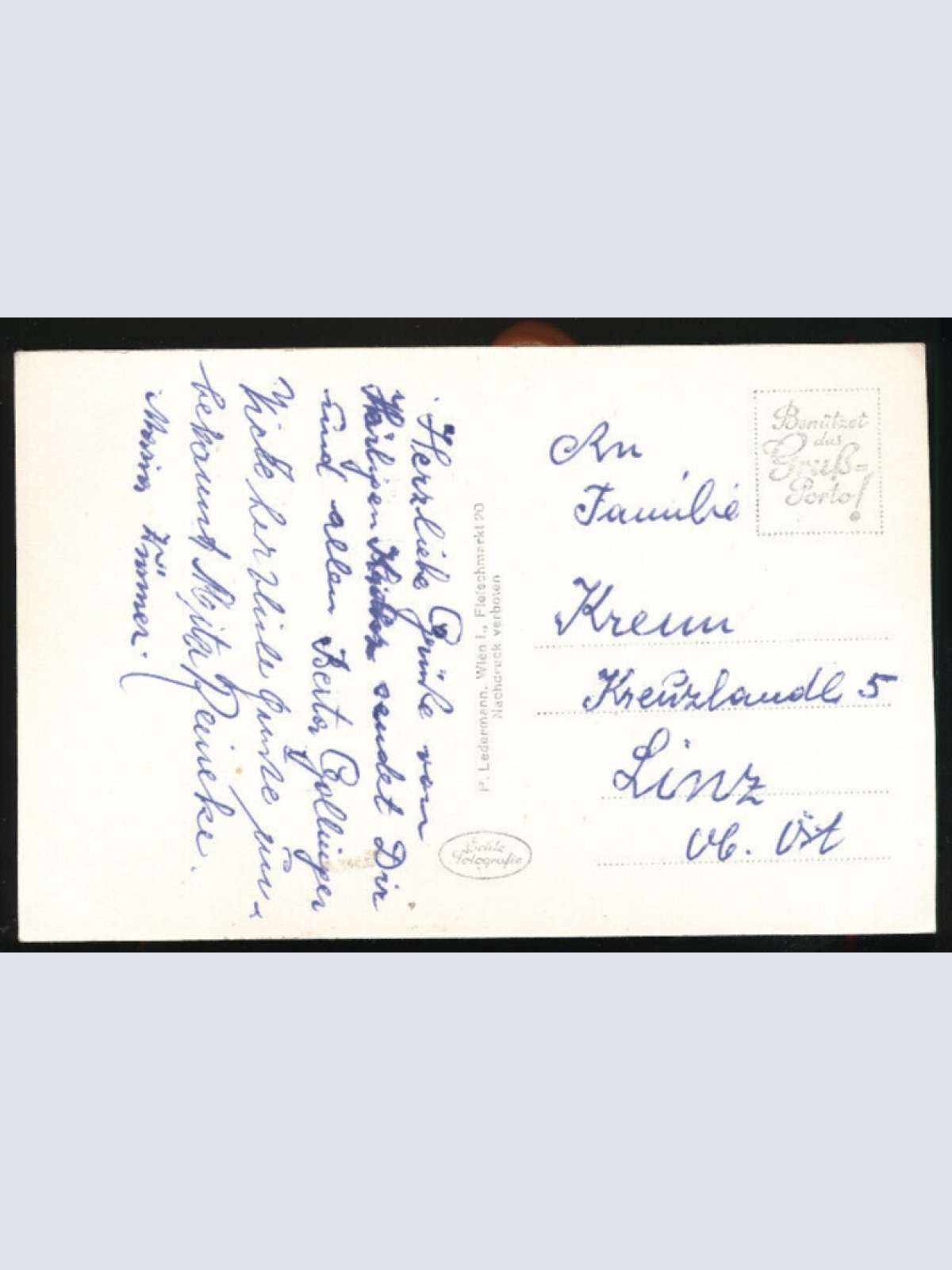 AK aus Heiligenkreuz mit Kirche Oberösterreich (5498)