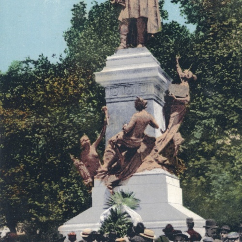 AK, Trieste, Monumento Rossetti, Italien (S1189)