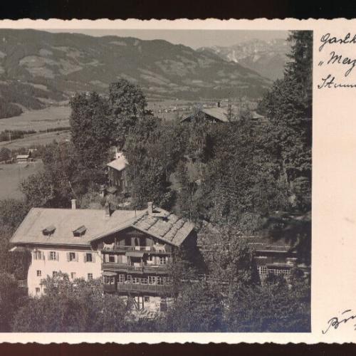 AK aus Stumm in Zillerthal mit Gasthof Merzenklamm Tirol (5506)