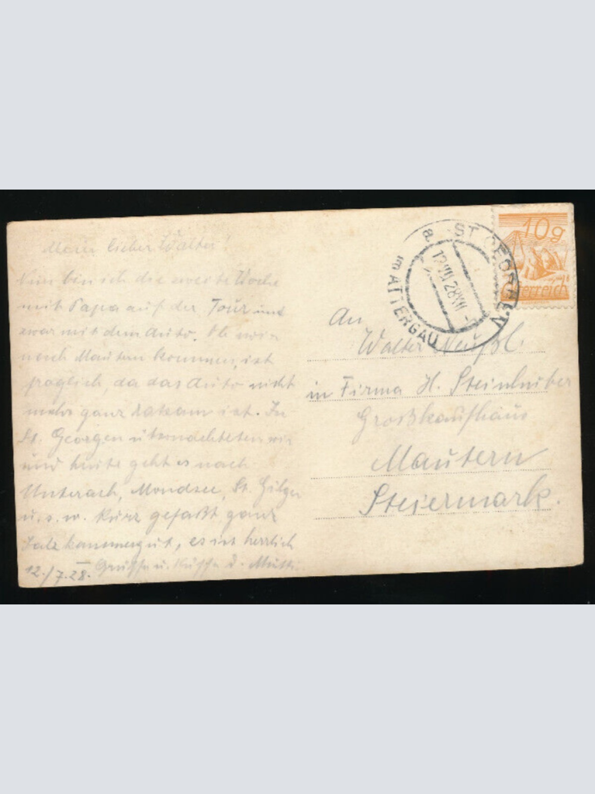 AK aus St.Georgen im Attergau Oberösterreich (5268)