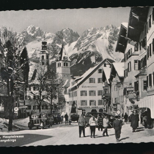 AK aus Kitzbühel Hauptstrasse Tirol (5358)