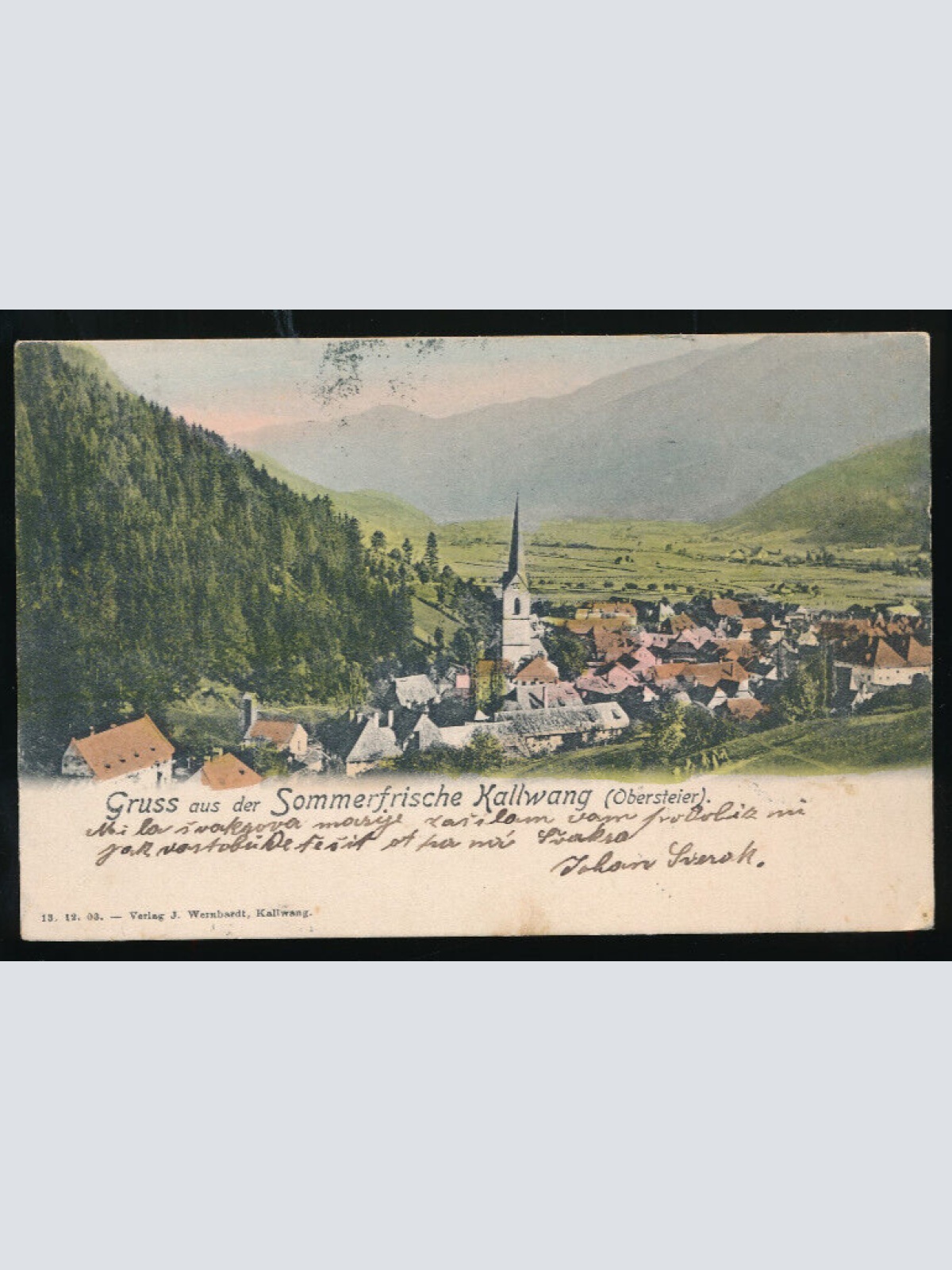 AK gruss aus der Sommerfrische Kallwang Steiermark (5127)