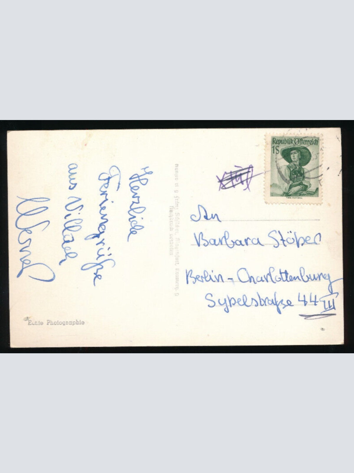 AK aus Villach mit Mangart Kärnten (5393)