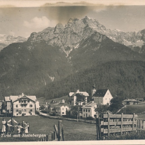 AK, Waidring, Tirol mit Steinbergen (S1425)