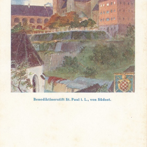 AK, Benediktinerstift Sankt Paul im Lavanttal, von Südost, Kärnten (S1398)