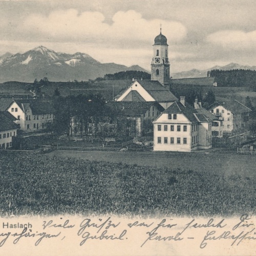 AK, Gruß aus Haslach, Oberösterreich (S1435)