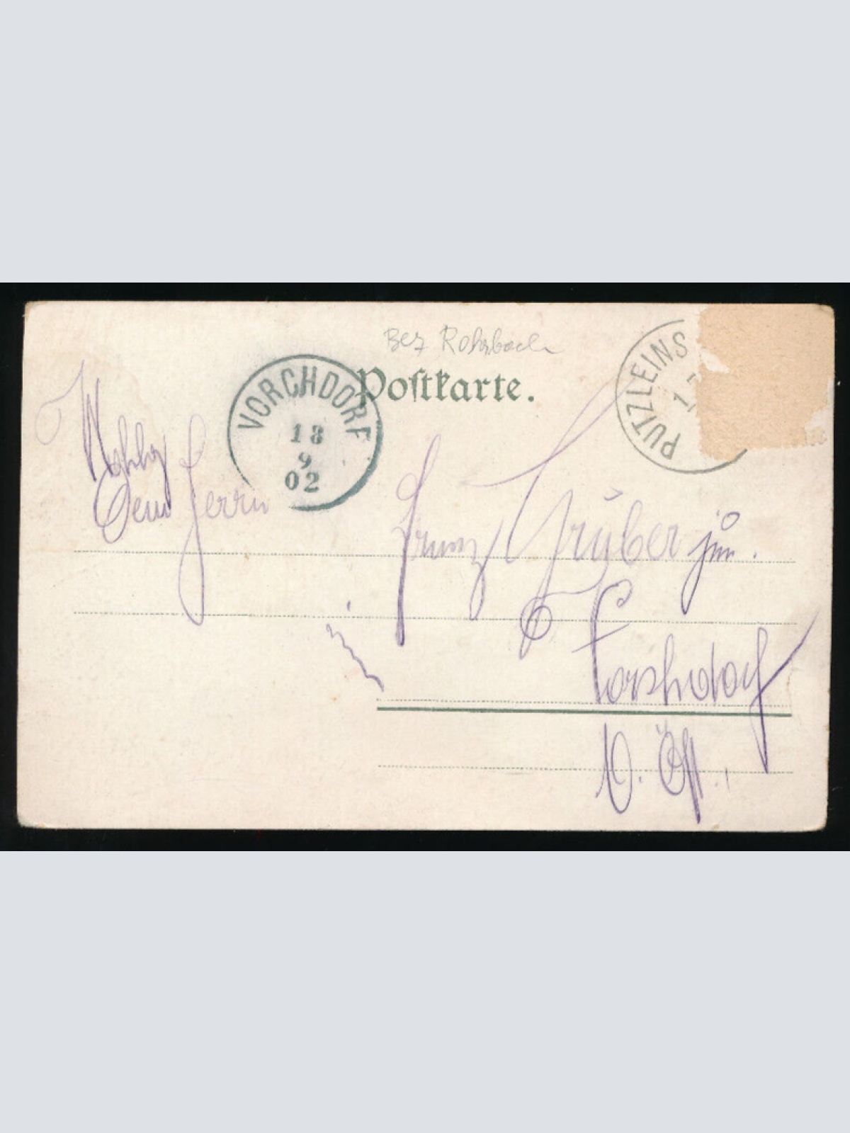 AK gruss vom Bründl bei Putzleinsdorf Oberösterreich (5287)