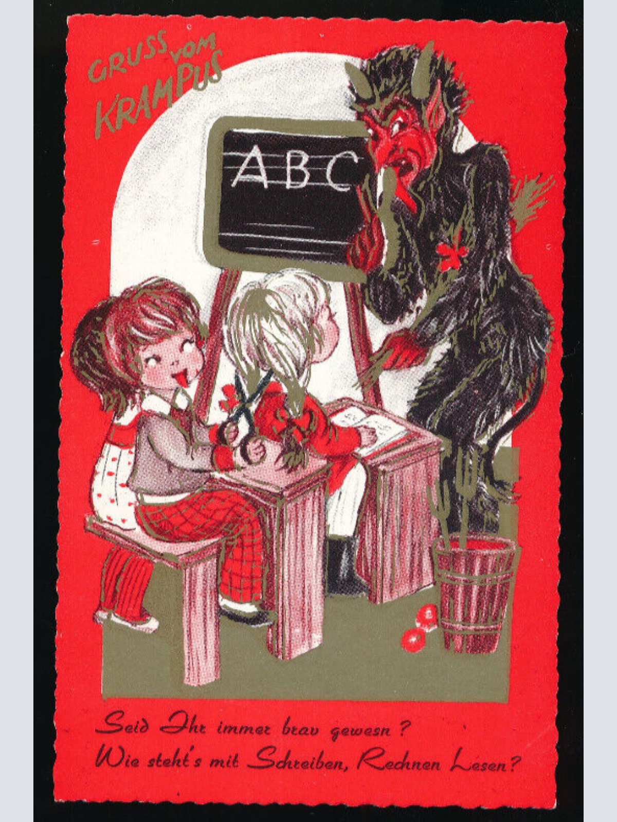 AK Gruß vom Krampus seit ihr immer Brav gewesen (5666)