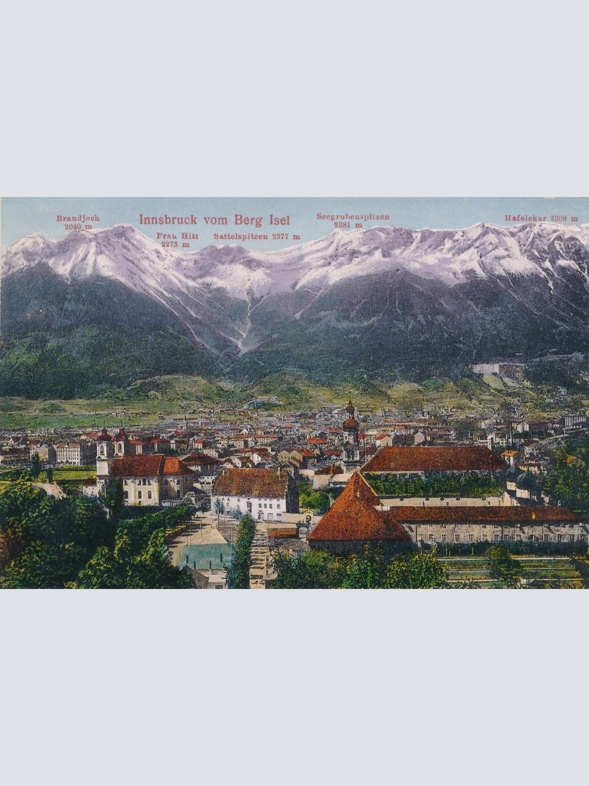AK, Innsbruck vom Berg Isel, Tirol, Österreich (S1368)
