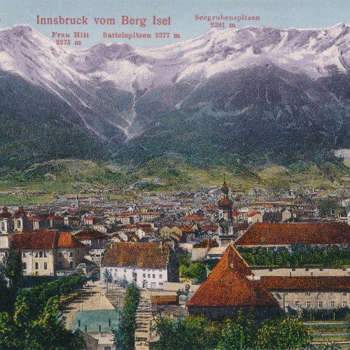 AK, Innsbruck vom Berg Isel, Tirol, Österreich (S1368)