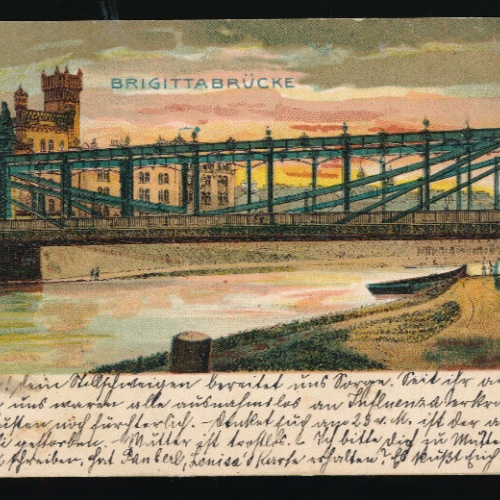 Litho - Karte aus Wien Brigattabrücke (5320)