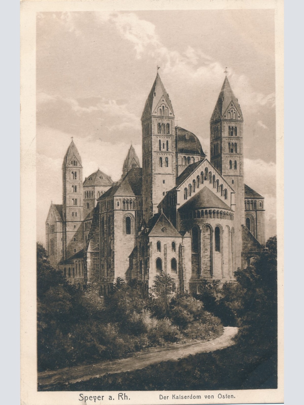 AK, Speyer am Rhein, Der Kaiserdom von Osten, Rheinland-Pfalz (S1355)