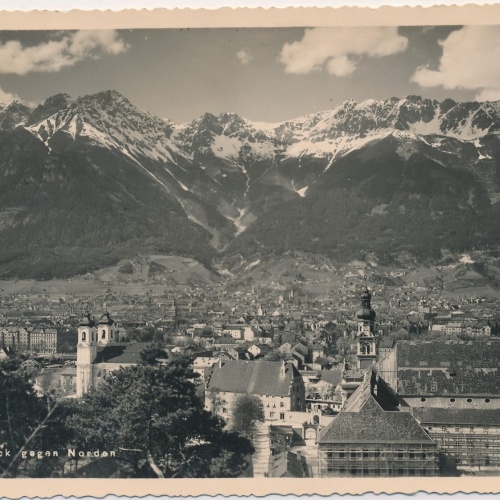AK, Innsbruck gegen Norden, Tirol (S1381)