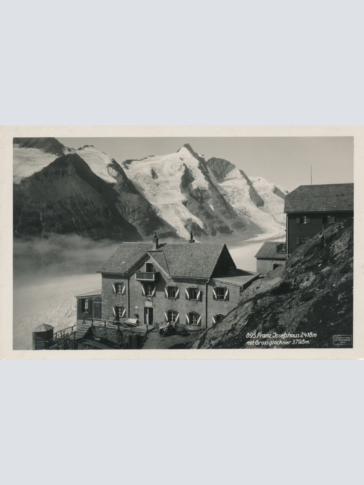 AK, Franz Josefshaus mit Großglockner, Kärnten (S1383)