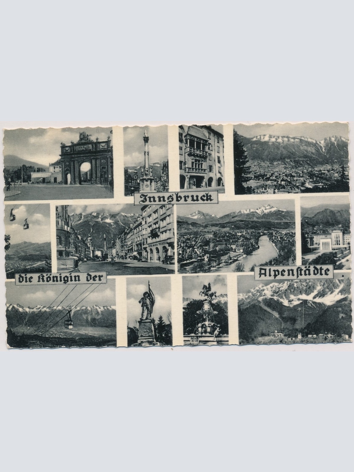 AK, Innsbruck, Die Königin der Alpenstädte, Tirol (S1386)