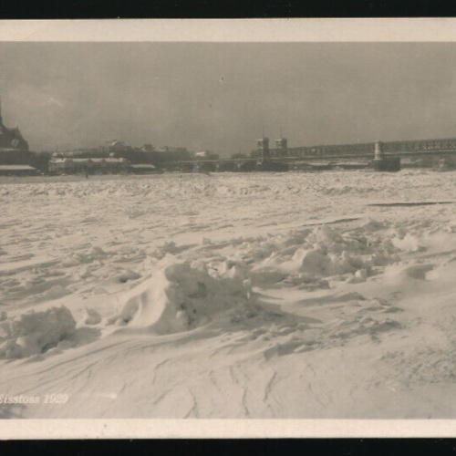 AK aus Wien Eisstoss 1929 (5484)