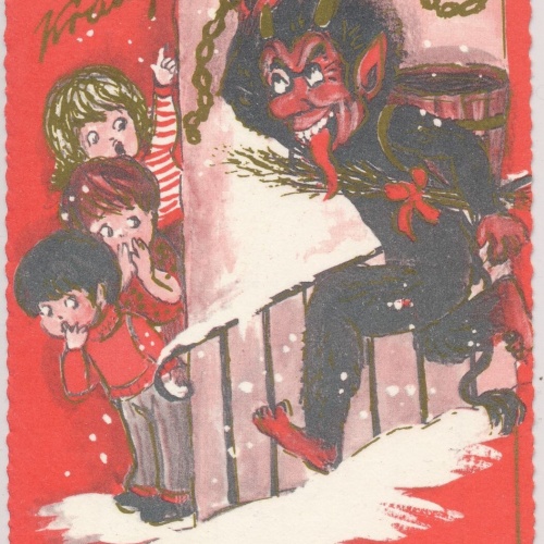 AK, Gruß vom Krampus, Für schlimme gibt's vom Krampus Strafe doch (S1513)