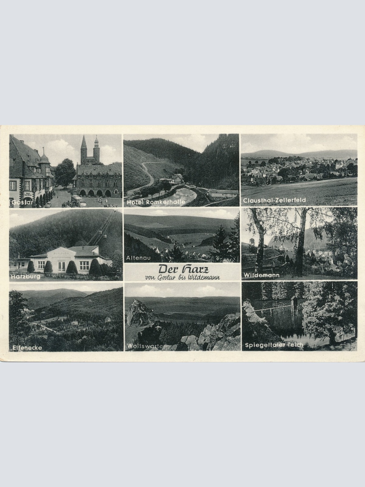 AK, Der Harz, von Goslar bis Wildemann, Niedersachsen (S1475)