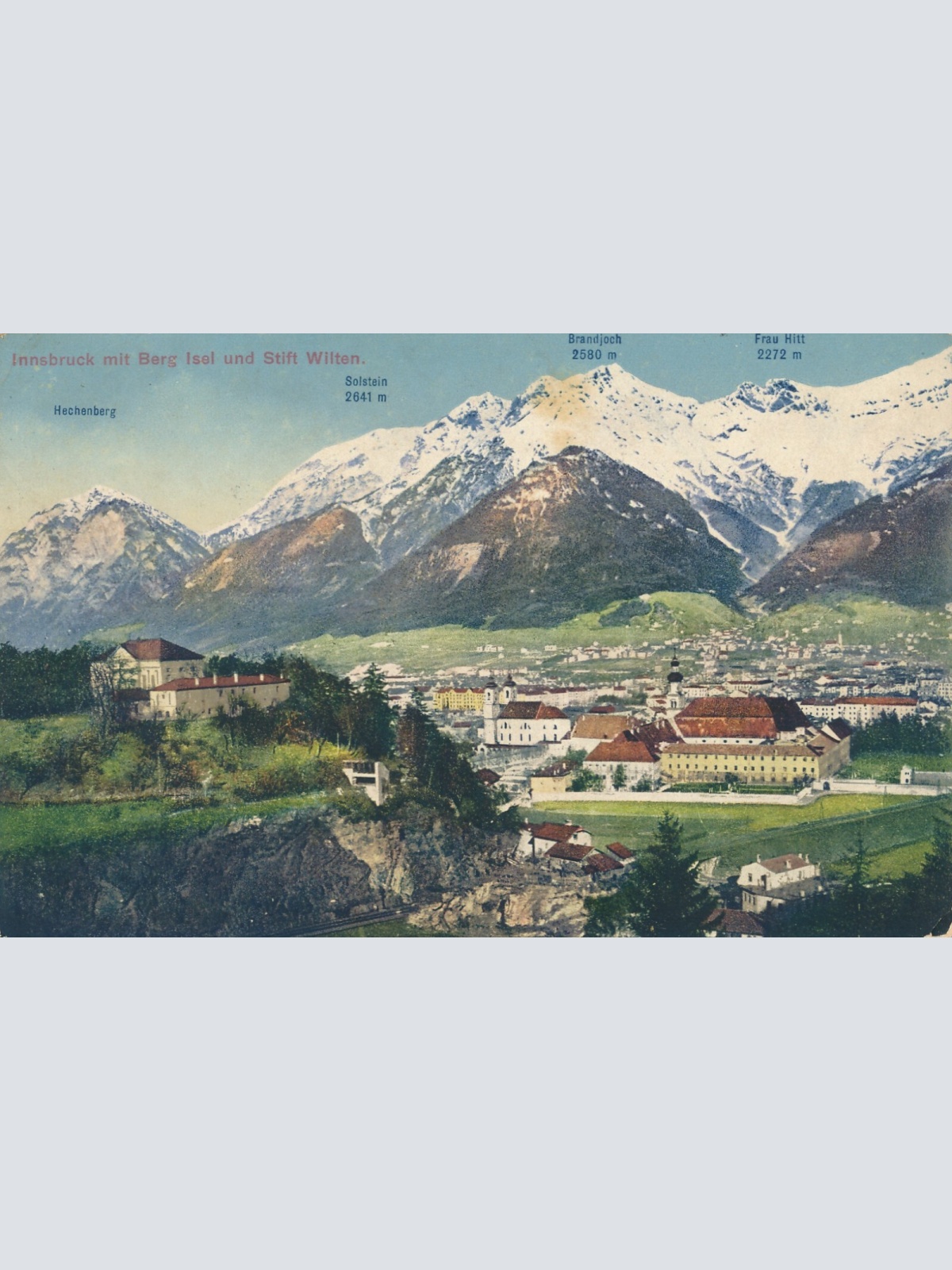 AK, Innsbruck mit Berg Isel und Stift Wilten (S1461)