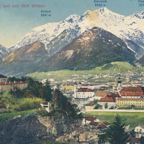 AK, Innsbruck mit Berg Isel und Stift Wilten (S1461)