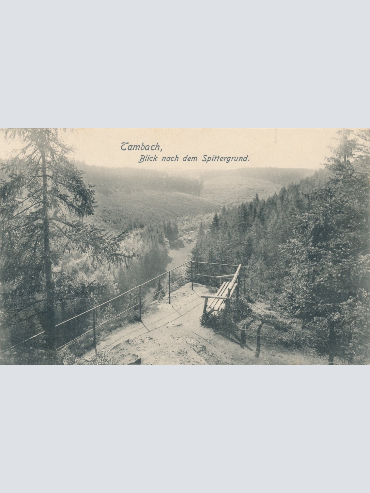 AK, Tambach, Blick nach dem Spittergrund, Thüringen (S1463)