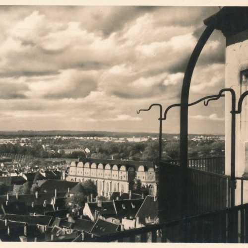 AK, Halle (Saale), Blick v. d. Marktkirche auf Dom u. Heide  (S1258)
