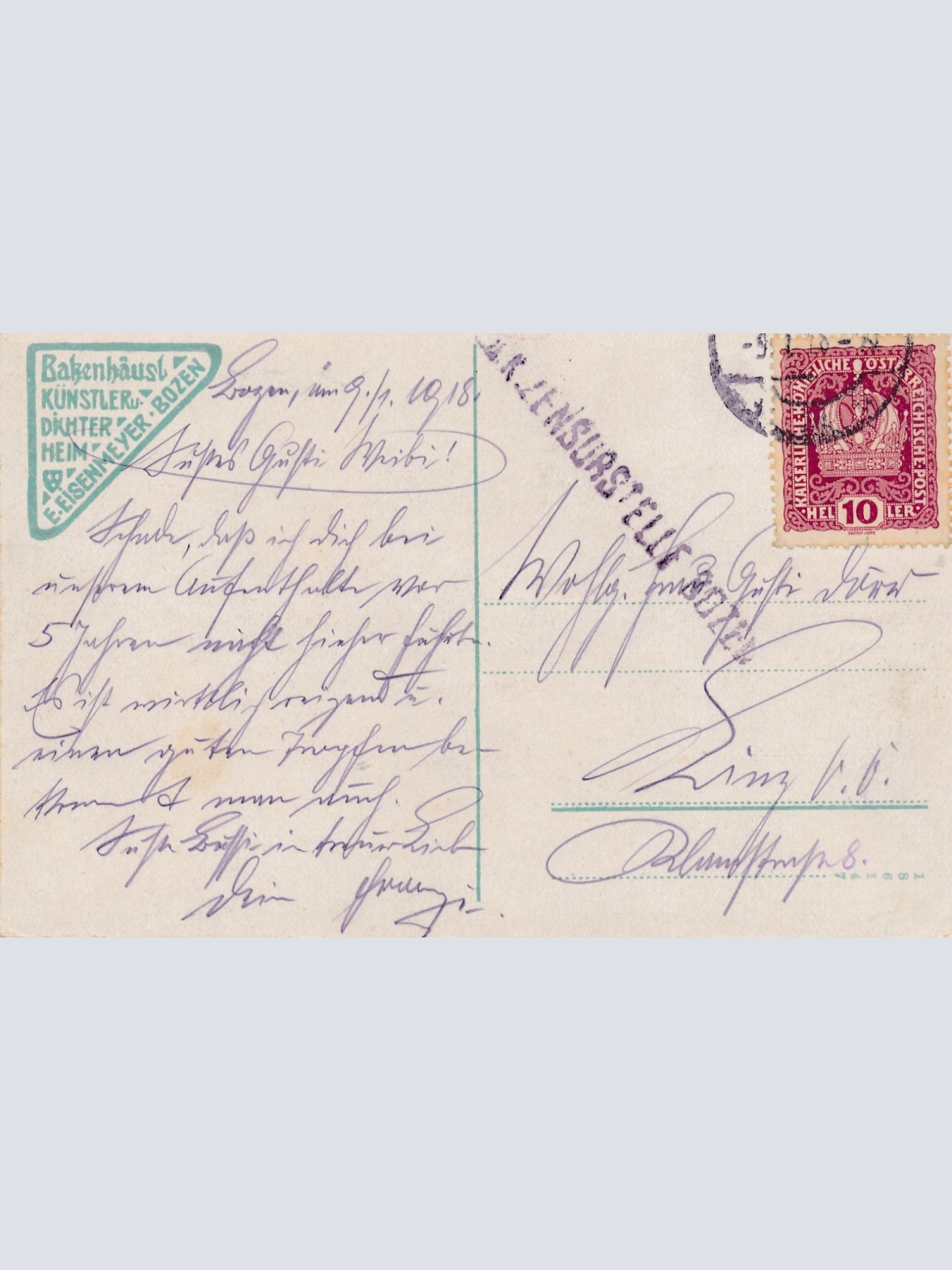 AK aus Bozen das Batzenhäusl Italien Ansichtskarte (16242)