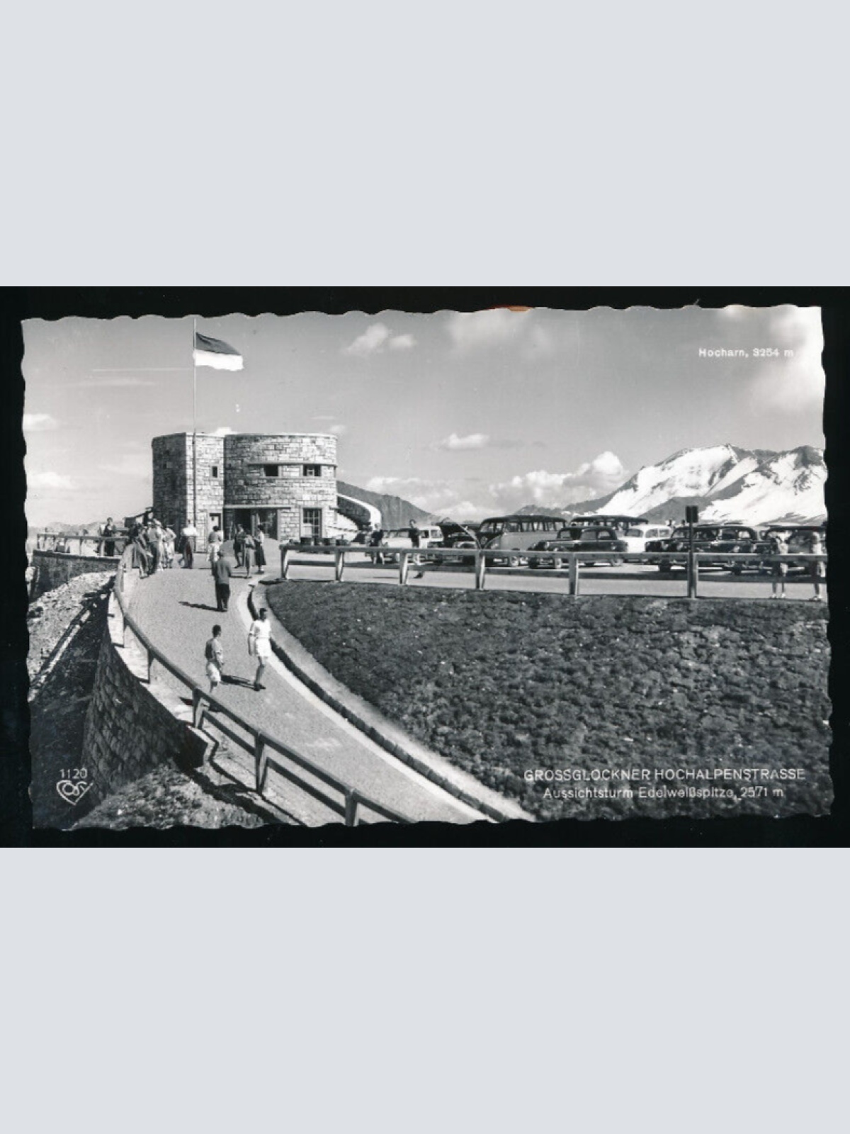 AK vom Grossglockner Hochalpenstrasse mit Oldtimer - Alte Autos Salzburg (5559)