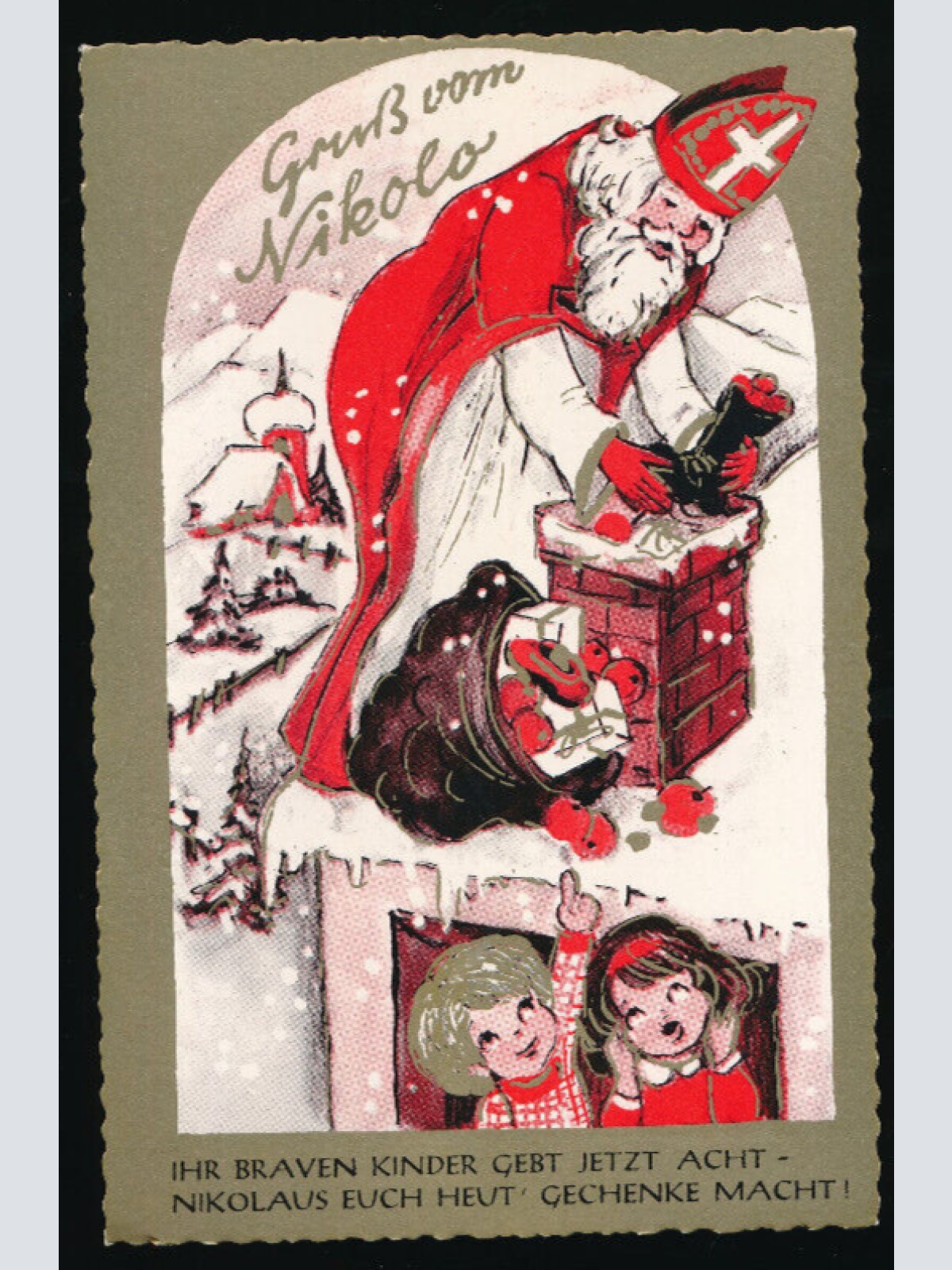 AK gruss vom Kikolo - Kikolaus ihr Braven Kinder (5567)