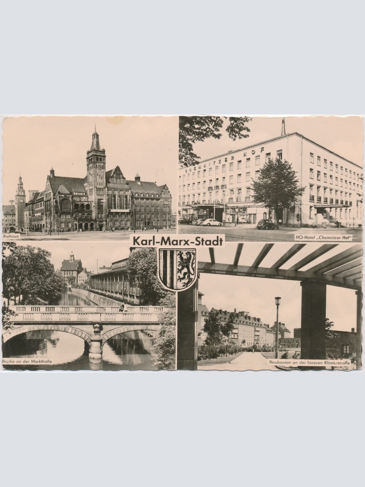 AK, Karl Marx Stadt, Sachsen, HO-Hotel Chemnitzer Hof (S1328)