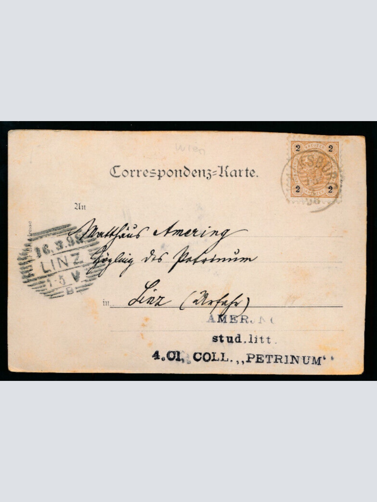 AK gruss aus dem Conviet Kalksburg Wien (5521)