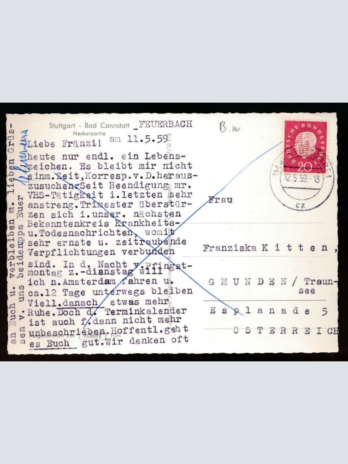 AK aus Stuttgart Bad Cannstatt Baden - Württemberg (5846)