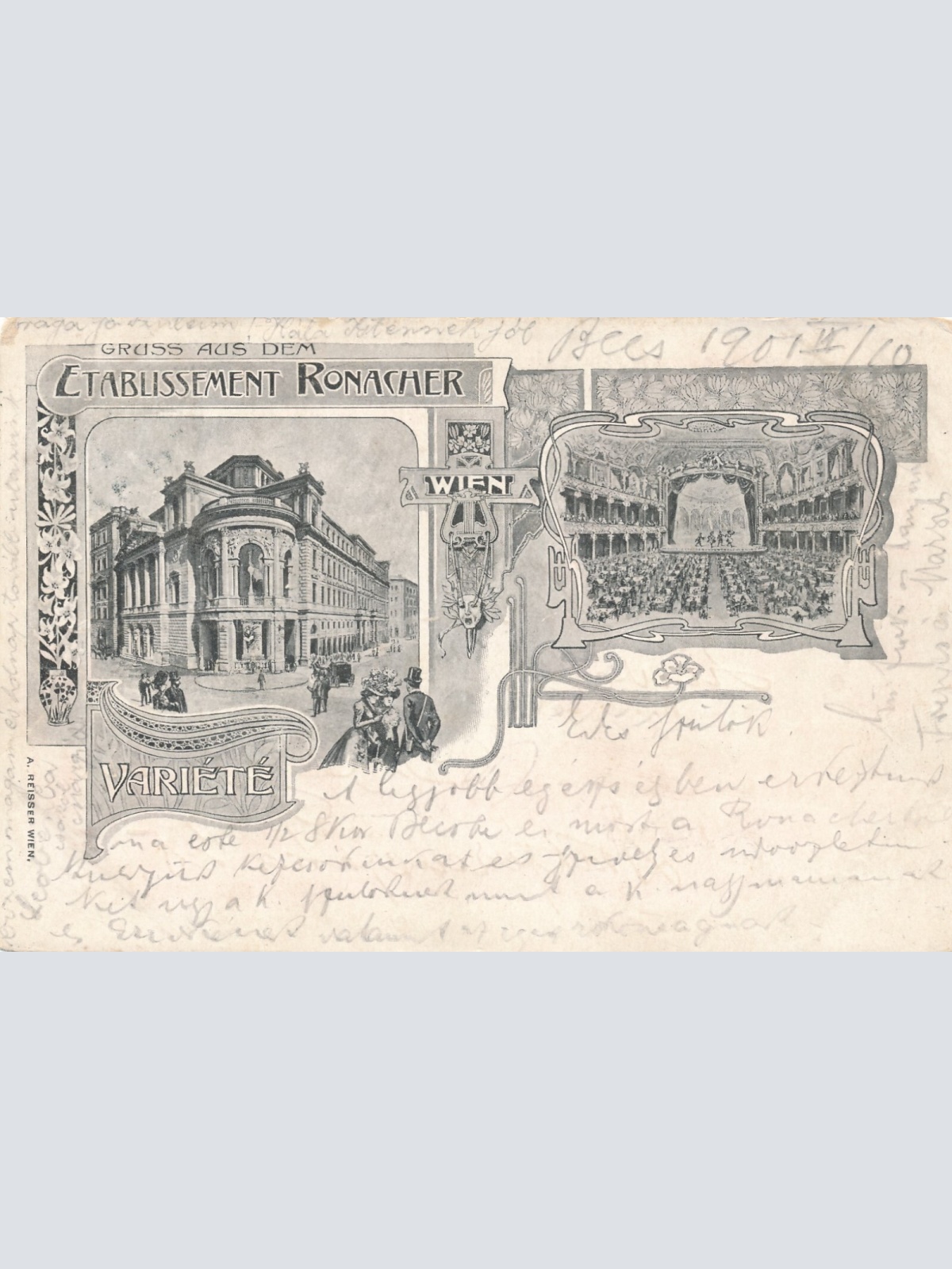 AK, Gruß aus dem Etablissement Ronacher, Wien (S1307)