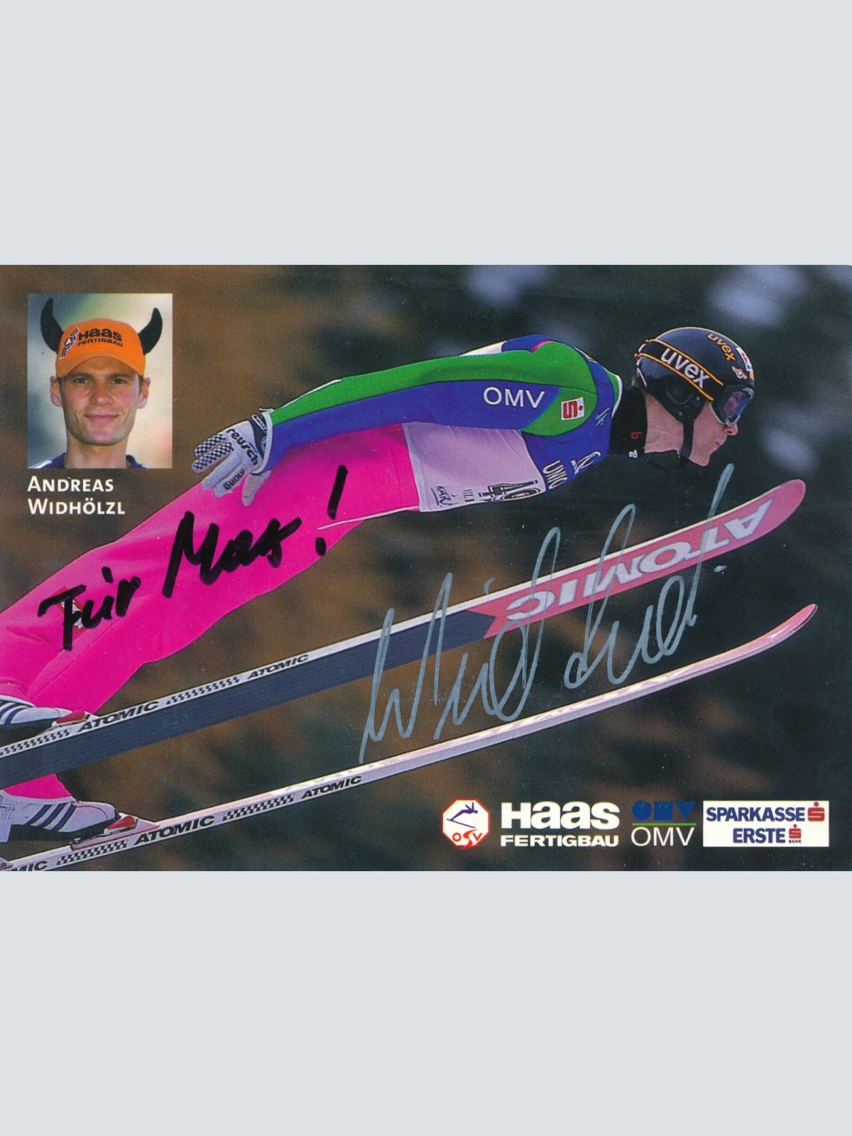 AK, Autogramm-Karte, Andreas Widhölzl, Skispringer (S1629)